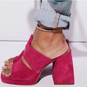 Free People Velvet Sandals